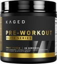 Kaged High Stimulant Pre Workout Toz | Fruit Punch | Pre-Kaged Elite | L-Citrulline | Kretine | Beta Alanine | 388 mg Caffeine | Nitric Hoffman | 20 Servisler