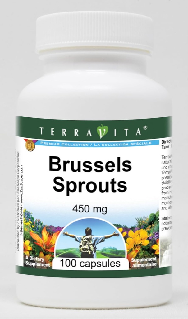 Brüksel Sprouts - 450 mg (100 Capsules, ZIN: 519408)