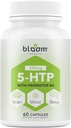 5 HTP 200 mg Supplement, B6 Doğal Uyku, Yoğunlaşma, 1 Formula Vegan Gluten, Buğday, Lactose, Soy-Free Capsules - 60 Count