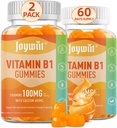 Βιταμίνη B1 Gummies 100mg για ενήλικες & παιδιά, Θιαμίνη B1 συμπλήρωμα με 600mg Ασβέστιο, το νευρικό σύστημα υποστηρίζει & ενισχύει την ενέργεια, Πορτοκαλί Γεύση, μη ΓΤΟ, Vegan, 120 Μασώμενα Gummies