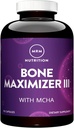 MRM Nutrition Bone Maximizer III - Supplement for Women & Men- New Zealand MCHA Calcium with Vitamin D3 and Vitamin K2 MK-7, High Potency Bone Health Formula with Magnesium and Zinc - 50 Servings