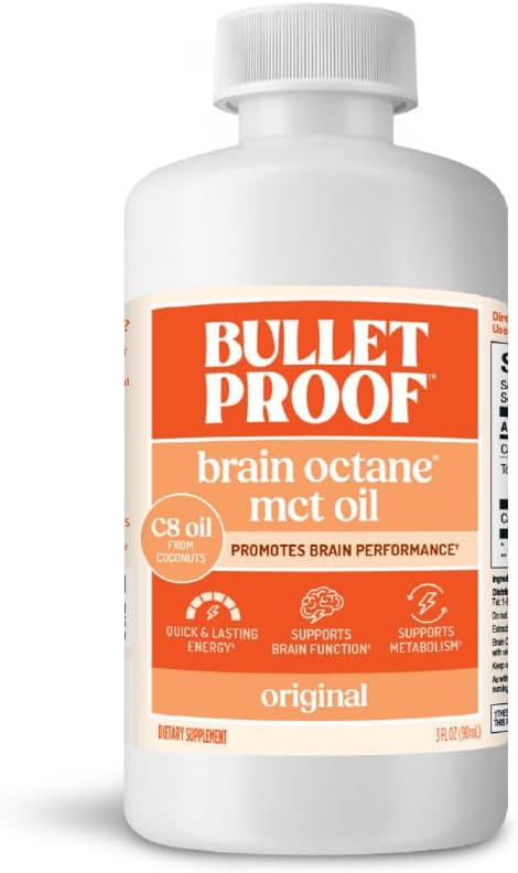 Αλεξίσφαιρο εγκεφαλικό οκτάνιο C8 MCT Oil Travel Size, 3 ουγγιά, Keto συμπλήρωμα για τη διαρκή ενέργεια και λιγότερα κουρέλια
