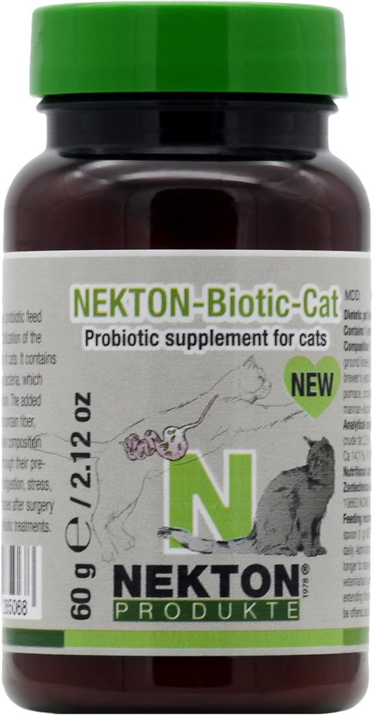 Kediler için Nekton-Biotic-Cat Probiyotik Supplement 60g / 2.1oz