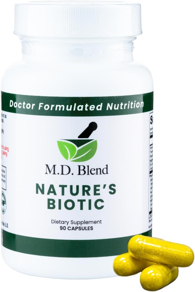 Nature's Biotic - Uzman Formulaed Supplement - Immune Functions & System Wellness - Key Vitamins & Minerals - Güçlü Berberine, Oregano, Magnesium, Magnezyum, çinko - 90 Capsules