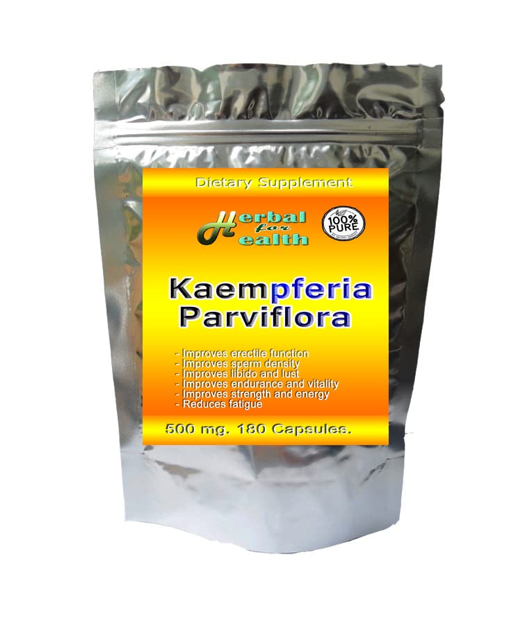 Kaempferia Parviflora-Black Ginger-Black Galangal-krachai Dum in Thai 500 Mg. 180 Caps. Tayland