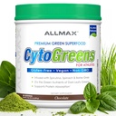 ALLMAX CYTOGREENS, Σοκολάτα - 1,5 lbs - Υποστηρίζει την απόδοση, την ανάκτηση & την ενέργεια - με Spirulina, Chlorella, Spinach, Barley Grass & Πράσινο Τσάι - 60 εξυπηρετούν
