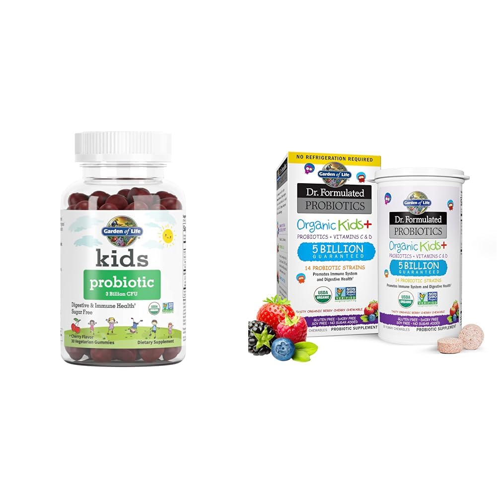 Κήπος της Ζωής Παιδιά Προβιοτικά Gummies, Μασώμενα - 3 δισεκατομμύρια CFU, 5 δισεκατομμύρια CFU, Χωρίς ζάχαρη, Οργανική, Ανοσοποιητική & Πεθητική Υγεία