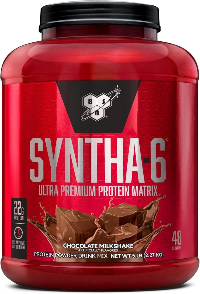 BSN SYNTHA-6 Whey Protein Tozu Micellar Casein, Milk Protein Isolate, Chocolate Milkshake, 48 Hizmet (Pazar Mayıs Vary)