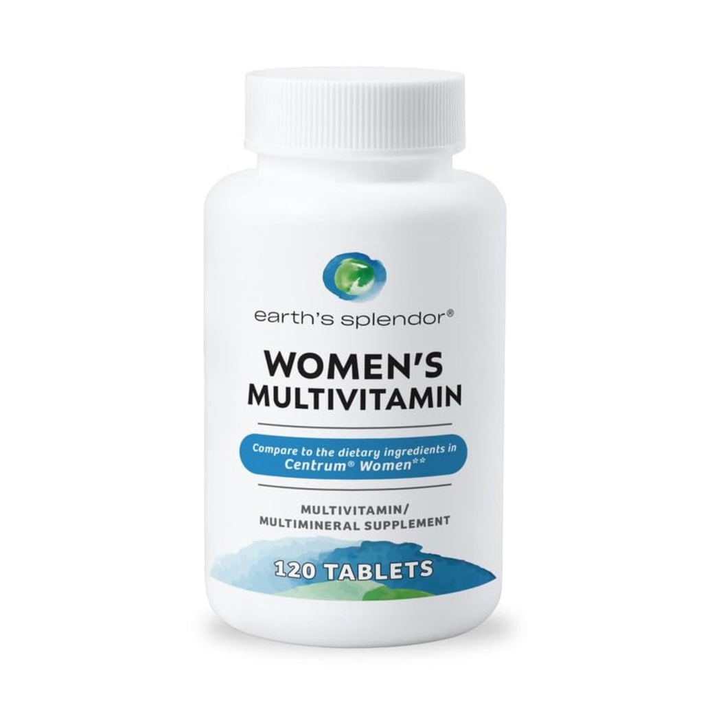 Dünya Splendor Women's Multivitamin, General Wellness Support, Multimineral Supplements, Helps Support Metabolism, Vitamin B12, A, C, D, E, K, B6, Biotin (120 Immune Support Tabletleri)