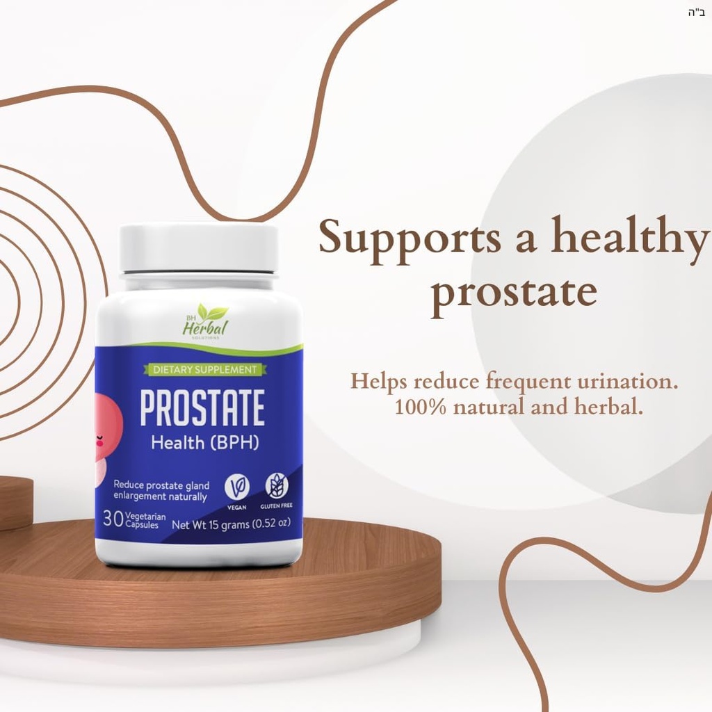 Prostate Health (BPH) - Prostate Gland Enlargement Doğal Olarak Azaltır - Frequent Urination -% 100 Herbal ve Natural Natural