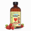 Çocuklar için Çocuk Cod Liver Yağı - Çocuklar Cod Liver Oil Liquid, Bebekler için 6+ Ay, Toddler, DHA, EPA, Omega-3 Fatty Acids - Strawberry, 8 fl oz