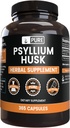 PURE ORIGINAL INGREDIENTS Psyllium Husk (365 Capsules) Magnezyum Or Rice Fillers, Always Pure, Lab TY