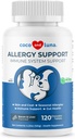 Köpekler için Alerji Desteği - 120 Chewable Tabletler - C vitamini, Omega 3 ve Colostrum - Itch Relief, Antivirüs Yardımı, Skin Soother - Immune System Health Health