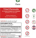 Gıdalar Gut Vital Formula 12 Strain Probiyotiks Toz 260 Milyar CFU | ABD'de Yap | Doğrudan Üretici | Üçüncü Partili Depolama | Immune Support | 60 Grams (2.11 Oz)