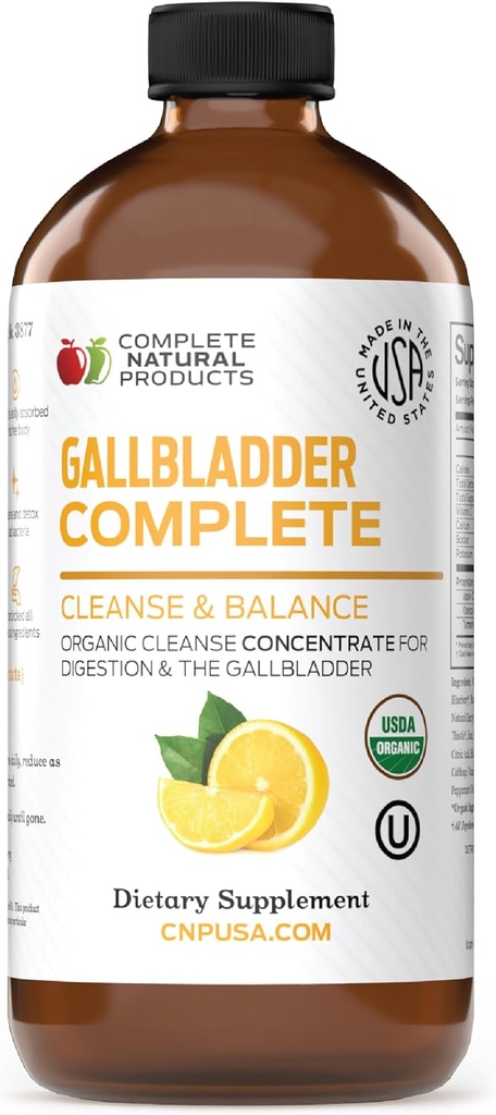 Gallbladder Complete 8oz - Φυσικό οργανικό υγρό Gallstones καθαρισμού, υποστήριξης, & Sludge Formula συμπλήρωμα