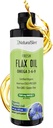 NaturalSlim Flaxseed Oil Liquid Fresh Taste Flax Oil Organic Cold Pressed & High in Omega 3 6 9 Fatty Acid Flax Tohumu Sağlıklı Hücreler, Saçlar, Skin, & Nails - Fresh Taste 16 fl. Oz.