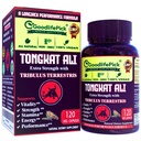Επιπλέον δύναμη Tongkat Ali με Tribulus Terrestris. Ισχυρό (100:1) Longjack/Tongkat Ali Extract. 120 κάψουλες Veg Tongkat Ali για τους άνδρες. όλα φυσικά, μη GMO, Vegan, χωρίς στεατικό, χωρίς σκόνη ρυζιού