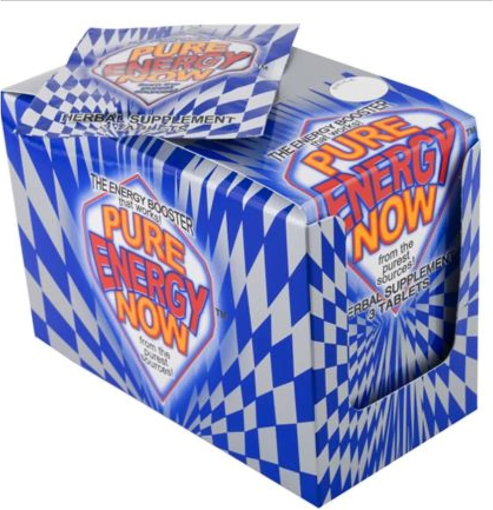 Ενέργεια τώρα Καθαρή ενέργεια συμπλήρωμα βοτάνων 3 δισκία ανά συσκευασία, (πακέτο των 24) 1 κουτί
