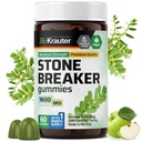 BIO KRAUTER Chanca Piedra Stone Breaker Gummies - 1600 mg Δύναμη - 60 Vegan Chews - Φυσικό νεφρό & Gallbladder Cleanse συμπλήρωμα