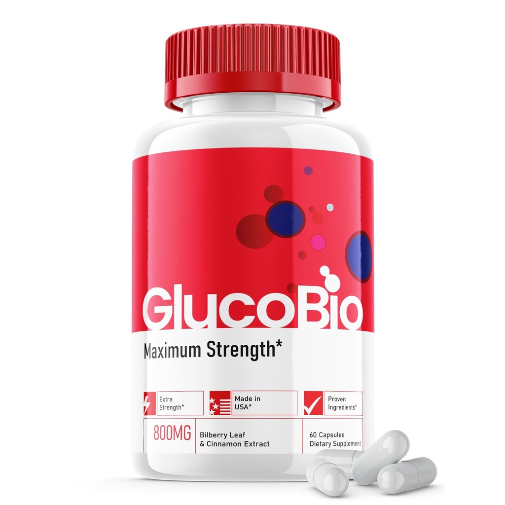 Glucobio κάψουλες - Επίσημη Φόρμουλα - Gluco Bio συμπλήρωμα υποστήριξης χάπια βιταμίνης, Glucobio Υγεία και ευεξία κάψουλες μέγιστη δύναμη, Glucobio, Gluco Bio χάπια προηγμένη υποστήριξη (60 κάψουλες)