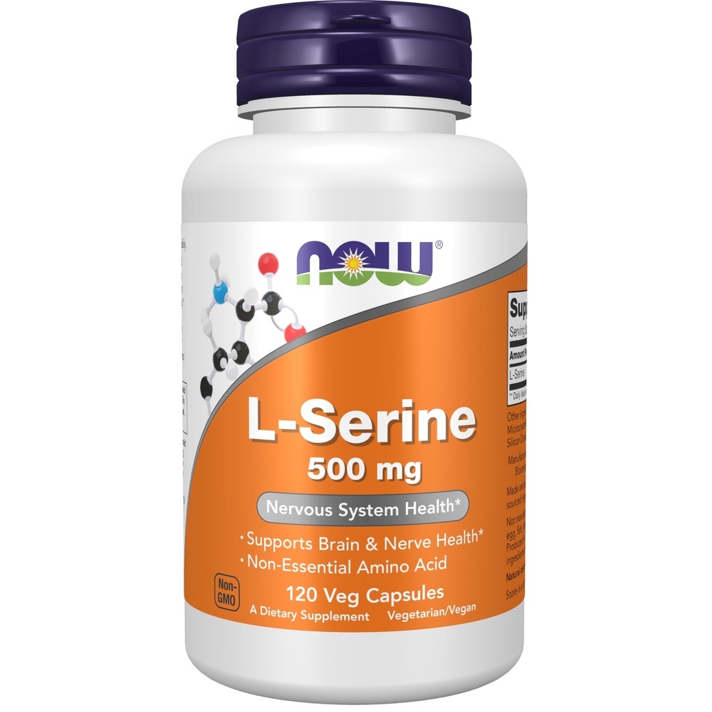Şimdi Tamamlar, L-Serine 500 mg, Nervous System Health, 120 Veg Capsules