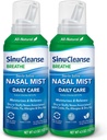 SinuCleanse Καθημερινή Φροντίδα Στείρα ορόφων Nasal Spray, Ultra Fine Mist, Στιγμιαία Ενυδατώνει & Ανακουφίζει Κάθε μέρα Ρινική Συμφόρηση Λόγω του Ψυχρού & Ξηρού Αέρα, 4.5 Oz (2 Pack), Made in USA