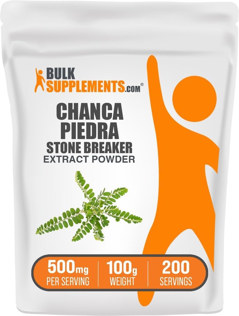 BulkSupplements.com Chanca Piedra Extract Powder - Chanca Piedra Stone Breaker, συμπλήρωμα υποστήριξης νεφρών - Vegan & Gluten Free, 500mg ανά υπηρεσία, 100g (3.5 oz) (πακέτο του 1)