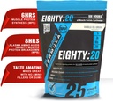 Eighty:20 Protein Powder Casein & Whey Blend | Fast & Slow Digesting Proteins for 6 Hours Muscle Protein Synthesis for Men & Women | Keto Friendly & Great Tasting (Vanilla Ice Cream)