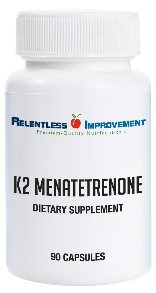 Natural Vitamin K2 MK4 - High-Potency 15,000mcg Supports Bone and Arterial Health Soy-Free, Vegi-Capsules