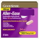 GoodSense Aller-Ease - Fexofenadine 180 180 mg Tablet - 24 Saat Kapalı ve Açık Yardım için Alerji ilacı, 30 Count Count