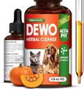 Cat & Dog Herbal Broad Spectrum Cleanser - Puppy & Kitten için Sıvı Temiz - Evcil hayvanlar için Daha İyi Beslenme Aborpsiyon - Wormwood, Candy Tohumlar ve Carrot