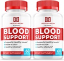 (2 Pack) Destekli Yardım Kan Destek Pilleri - Resmi Formula - Trusted Relief Capsules TrustedRelief Support Capsules Trusted Relief Advanced Formula Blood Support Vitamin Supplement (120 Capsules)