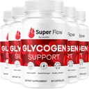 (5 Pack) Super Flow Glycogen - SuperFlow Glycogen Support Capsules, Super Flow, Glycogen Support Super Flow, Official SupperFlow Glycogen Support, Super Flow Glyco Optimizer, 150 Capsules For 5 Months