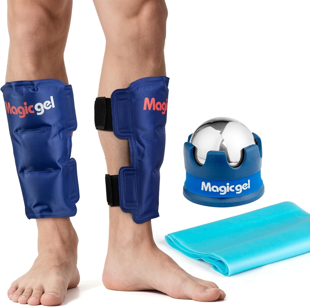Shin Splint Relief: Hot & Cold Packs, Ağoball & Crack Bands For Shin Splints | Hot & Cold Therapy for Leg Pain Relief | Tarafından Magic Gel