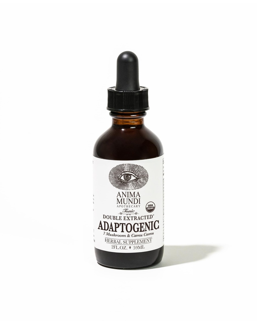 Simdi Mundi Apothecary Adaptogen 7 Mushroom Drops - Organik Mushroom Extracts - Sıvı Immune Support Tincture with Reishi, Lion's Mane, Cordyceps & Chaga Mushroom Sıvı Ekstraksiyon (2oz)