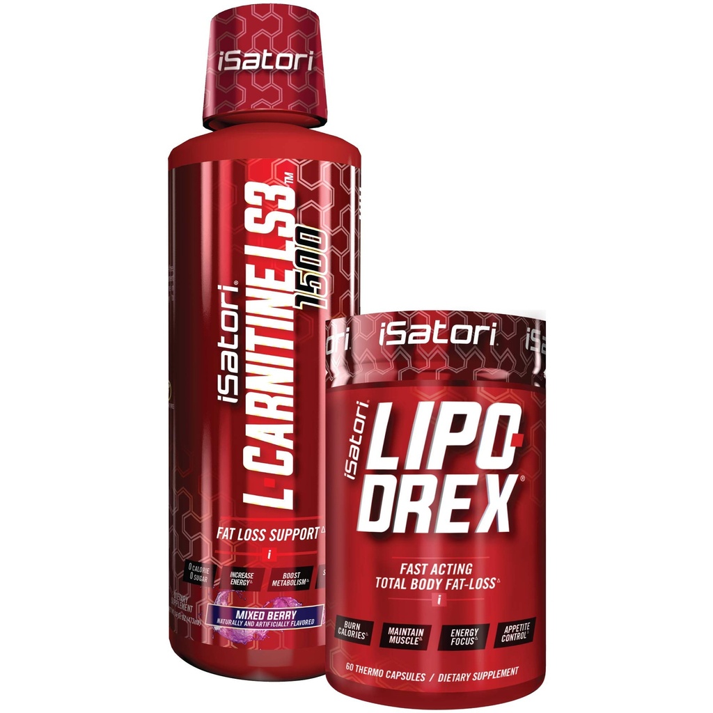iSatori Lipo-Drex Fat Kaybı Termogenik Formula - Hızlı Kilo Kaybı -Appetite Suppressant (60 Capsules) L-Carnitine Liquid Fat Burner ve Metabolism Activator- Mix (32 hizmet)