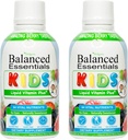 Wellgenix Balanced Essentials Kids Liquid Vitamin - Picky Eaters için Beslenme Çokvitamin - Çocuklar Immune Boost & General Health -16oz (Pack of 2)