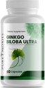 Ginkgo Biloba ve Laurel Brain Diyetary Supplement Supports Brain Function, Memory, mental Alertness, All Natural, improve Blood Circulation