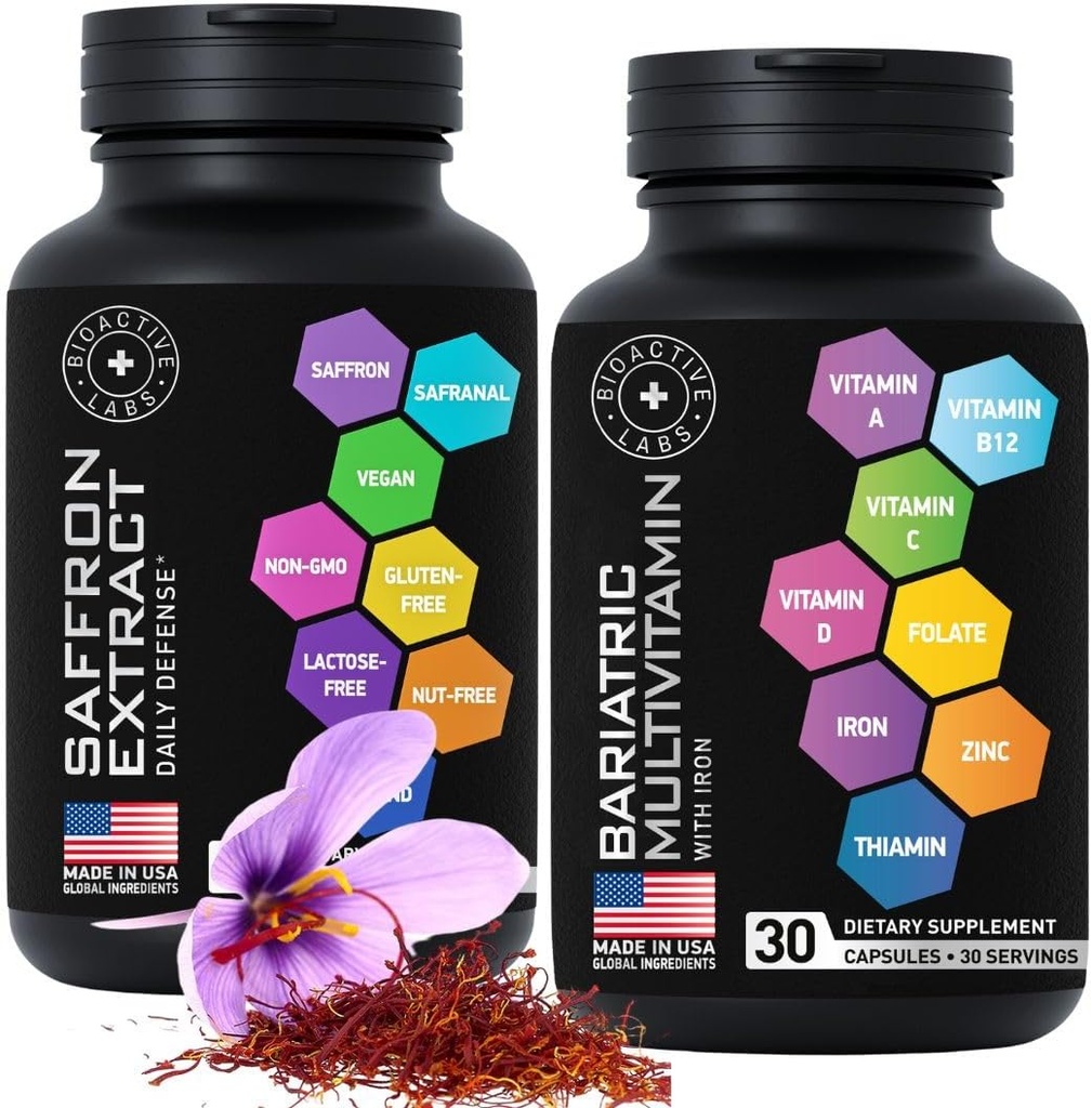 Demir ile Bariatrik Multivitamin ve Saffron - Body and Mind Sche