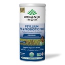 ORGANIC INDIA Psyllium Husk Powder - Pre & Probiotic Fiber Supplement, Organic Psyllium Husk Fiber Supplement, Whole Psyllium Husk Kowder Unflaved, Dietary Fiber, USDA Organic, Gluten Free - 10 Oz