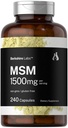 Horbäach MSM Capsules 1500 mg | 240 Count | Non-GMO, Gluten Free Supplement | Berkshire Labs