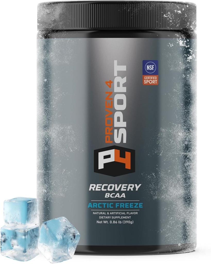 Proven4 Bcaa Post Workout Recovery Toz – NSF, Spor Kas Kurtarma Supplements için Elektrolytes ve Amino asitler Toz Arctic Freeze Flavor 30 Hizmetler