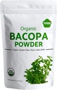 Iyasa Holistics Organic Bacopa Toz (Brahmi Leaf), sertifikalı Organik Ayurveda Superfood, Saç ve Beyin Tonic, Resealable Pouch of 8 ozzz