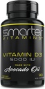 Έξυπνη βιταμίνη D3 5000 IU σε λάδι Avocado 125mcg - 90 Mini Softgels