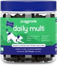 PupGrade Daily Multivitamin for Dogs - All-in-One Supplement for Digestive, Immune, Skin and Coat Health - 32 sağlıklı Nutrients, Probiyotik Enzymes, Omega Fish Oil, A, C, D & E - 30 Soft Chews