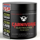 Carnivore Diyet için Premium Hydration Toz - Dengeli Electrolyte Support, Zero Carb, Keto Friendly - Optimal Enerji ve Kurtarma için Tamam - 90 Hizmet (Unflavored)