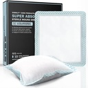 EVERLIT Super Absorbent, Yara Bakımı için giyinmek | Heavily Exuding Yaraları için Doğru Yumuşak Cerrahi Gauze Pad | Büyük Sterile Non-Adhesive Bandage for Fast Healing Yara Care | Pack of 10 (6" x 6")