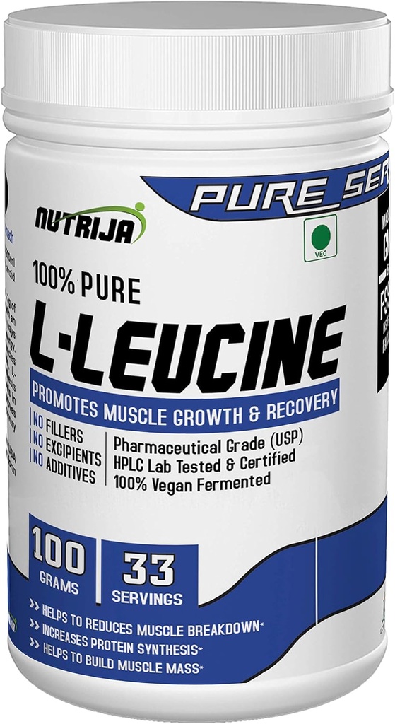 L-Leucine - 100grams |% 100 Pure & USP Grade - Ideal Intra Workout Supplement Supplement