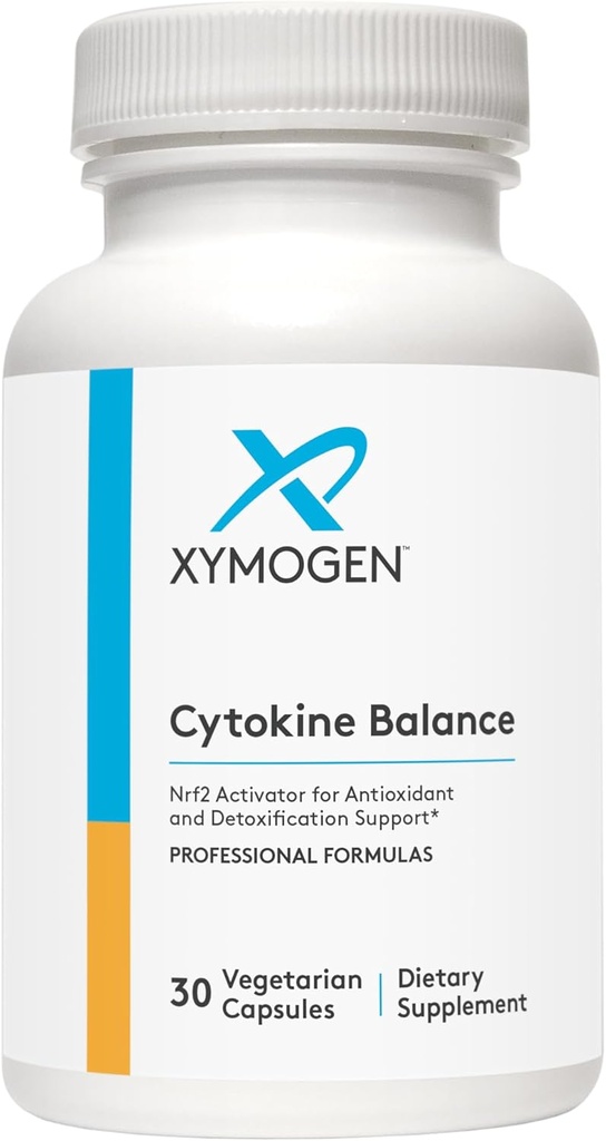 XYMOGEN Ισορροπία κυτοκίνης για την υποστήριξη αντιοξειδωτικών και αποτοξινώσεων - Πράσινο εκχύλισμα τσαγιού, Trans-Pterostilbene, εκχύλισμα κουρκουμά, Γλυκοραφανίνη (30 κάψουλες)