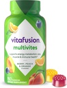 Vitafusion MultiVites Gummy Multivitamins for Yetişkinler with 12 Vitamins and Minerals, Berry, Peach and Orange Flavored, America's Number 1 Gummy Vitamin Brand, 75 Day Supply, 150 Count